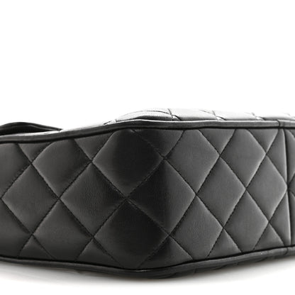 Chanel Lambskin Quilted Flap Camera Tassel Case Black 9 of 14