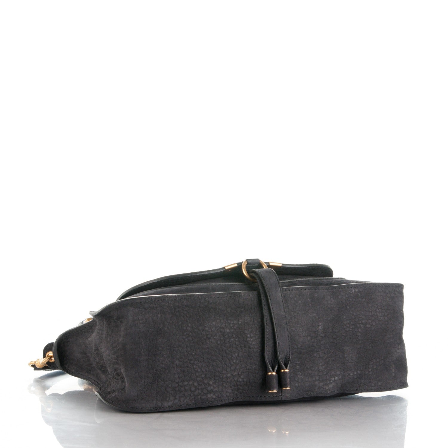Chloe Nubuck Calfskin Medium Marcie Satchel Black 5 of 8