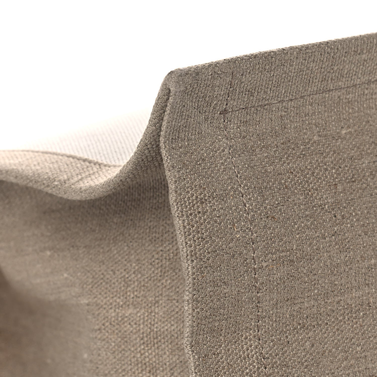 Saint Laurent Linen Calfskin Small Rive Gauche Tote Greggio Natural 11 of 12
