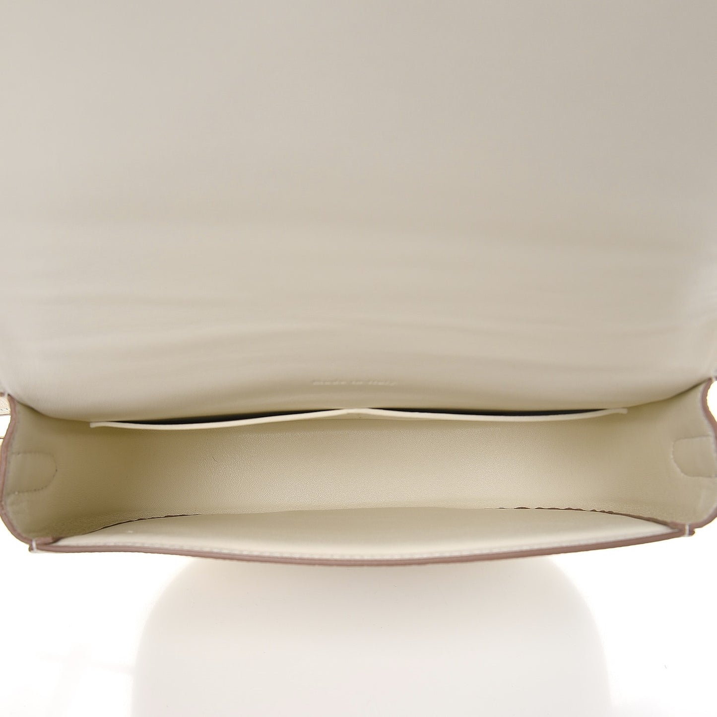 Grained Calfskin Compact Trotteur White