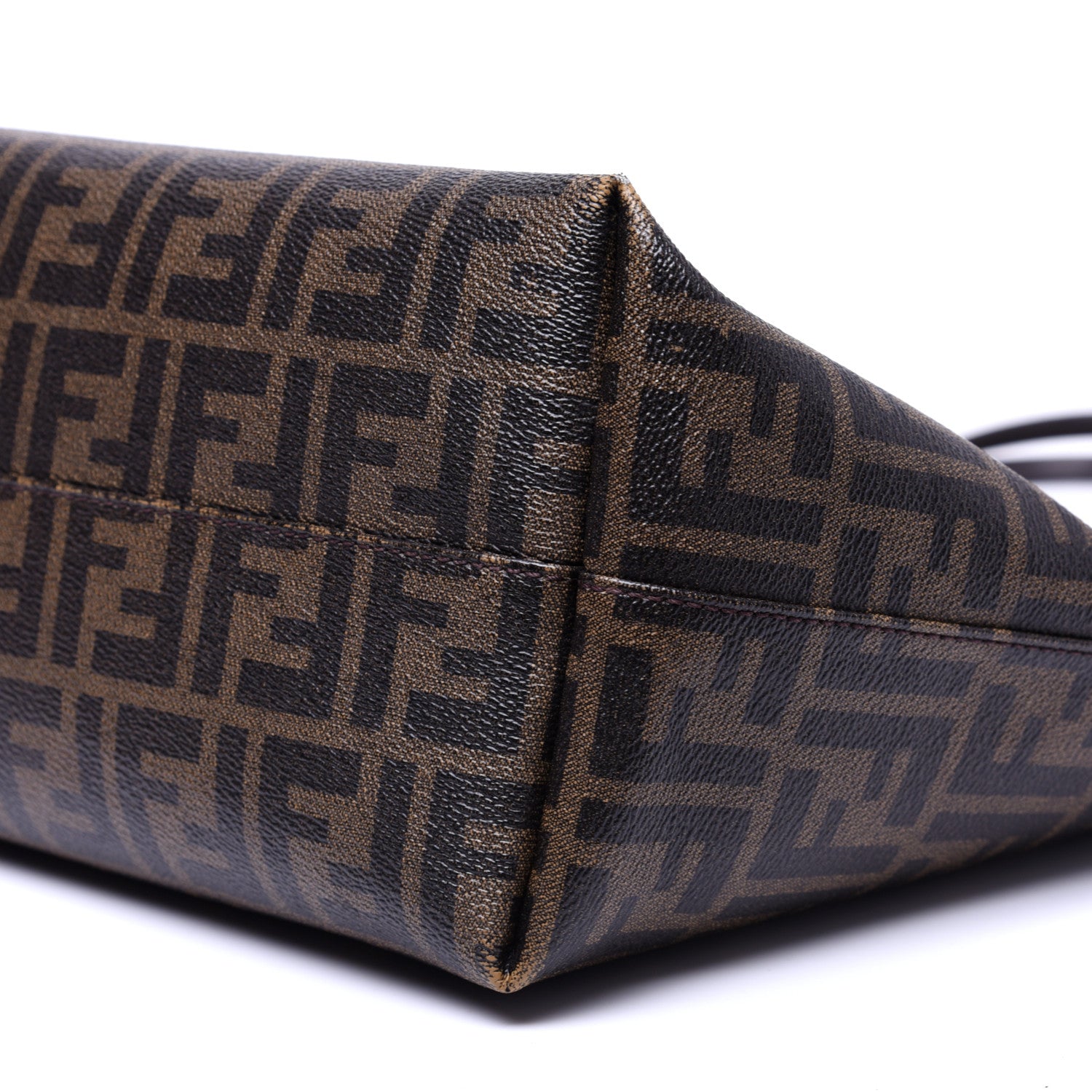 Fendi Zucca Spalmati Medium Roll Tote Tobacco Fuxia 7 of 12