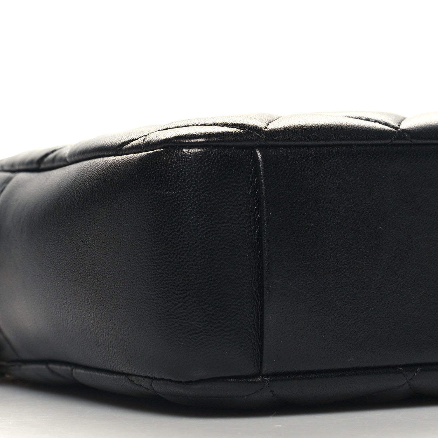 Chanel Lambskin Quilted Small Diamond CC Camera Case Black 9 of 11