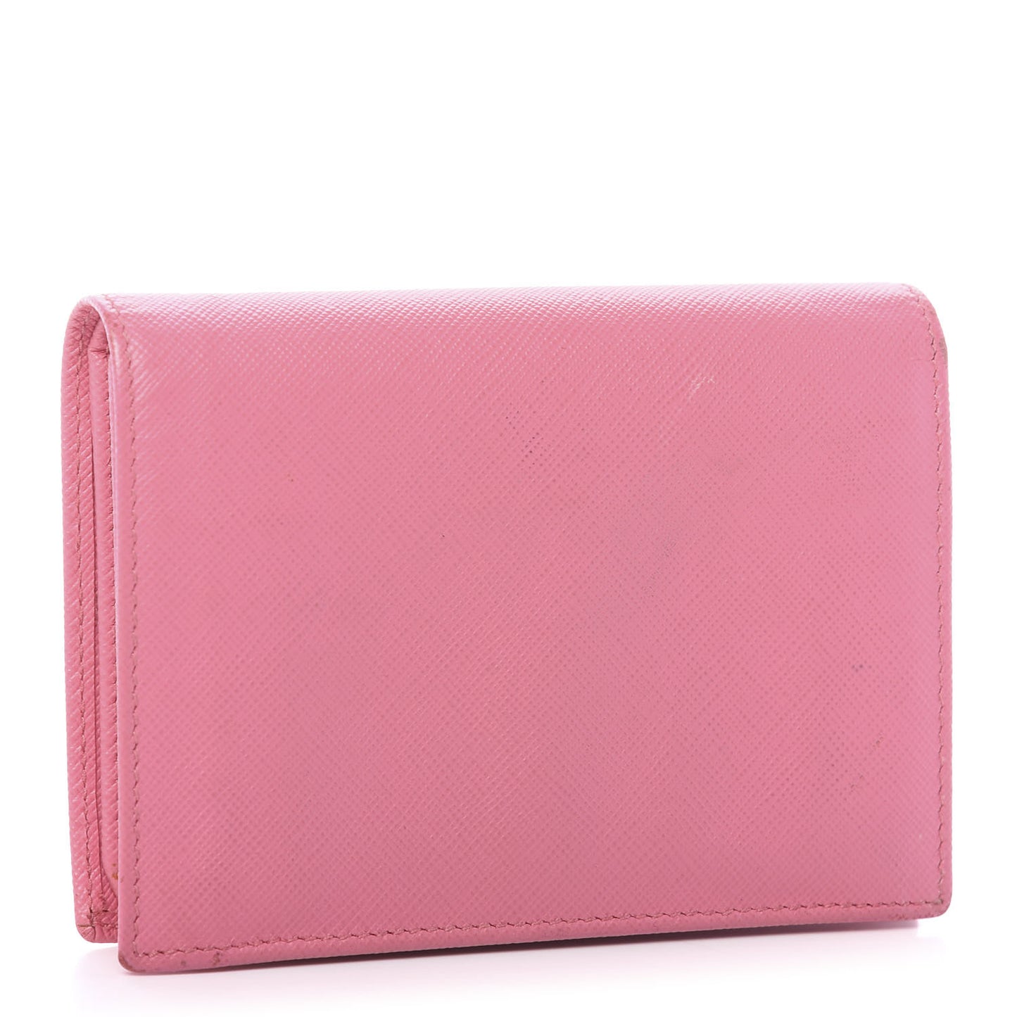 Saffiano Metal Bi-Fold Wallet Begonia