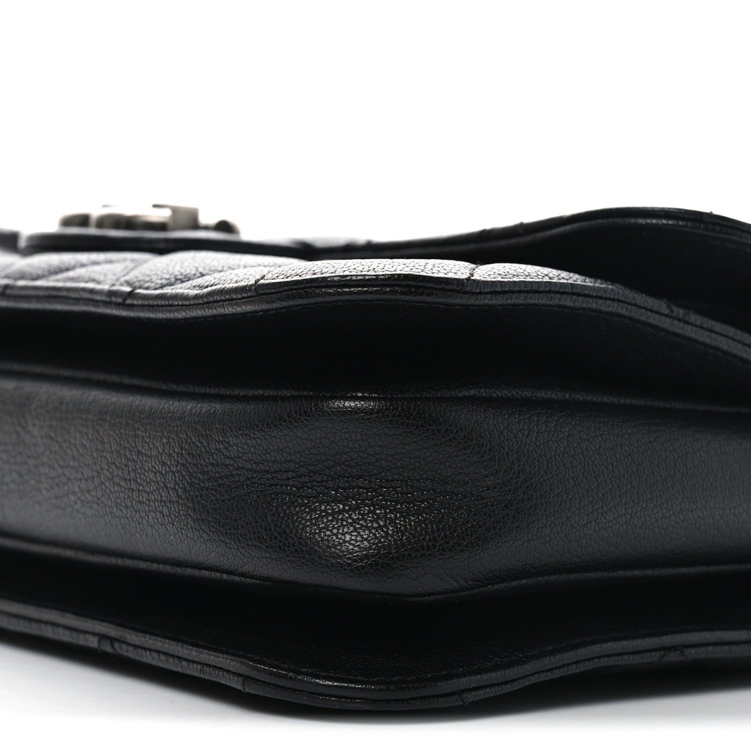Chanel Goatskin Quilted Medium Perfect Edge Flap Black 10 of 10