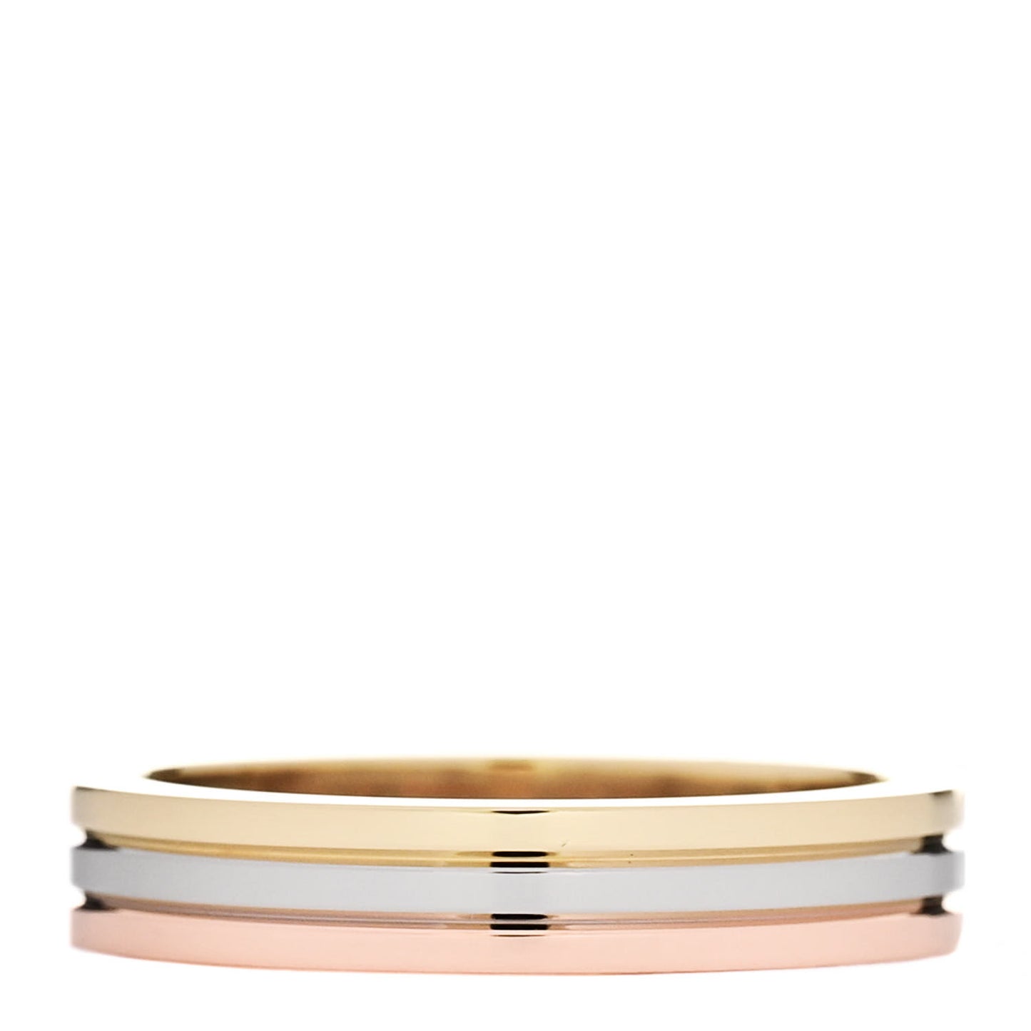 18K Pink White Yellow Gold 3.5mm Vendome Louis Cartier Wedding Band Ring 50 5.25