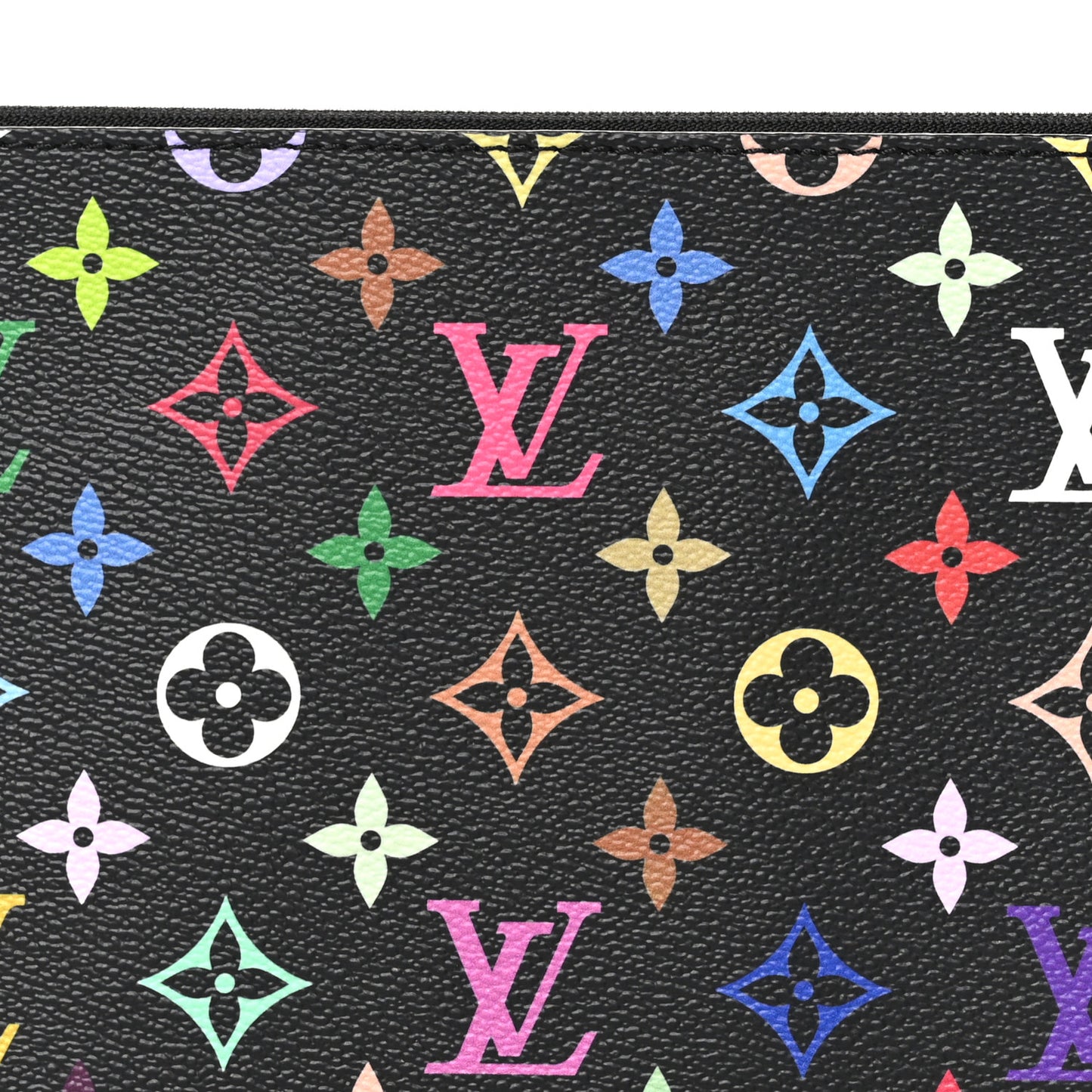 LV x TM Monogram Multicolor Carryall PM Pochette Black