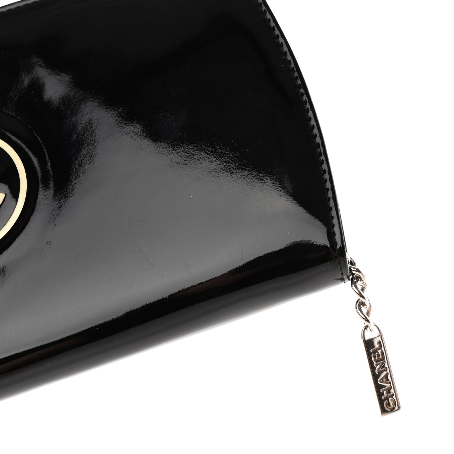 Patent Trousse Maquil Wallet Black