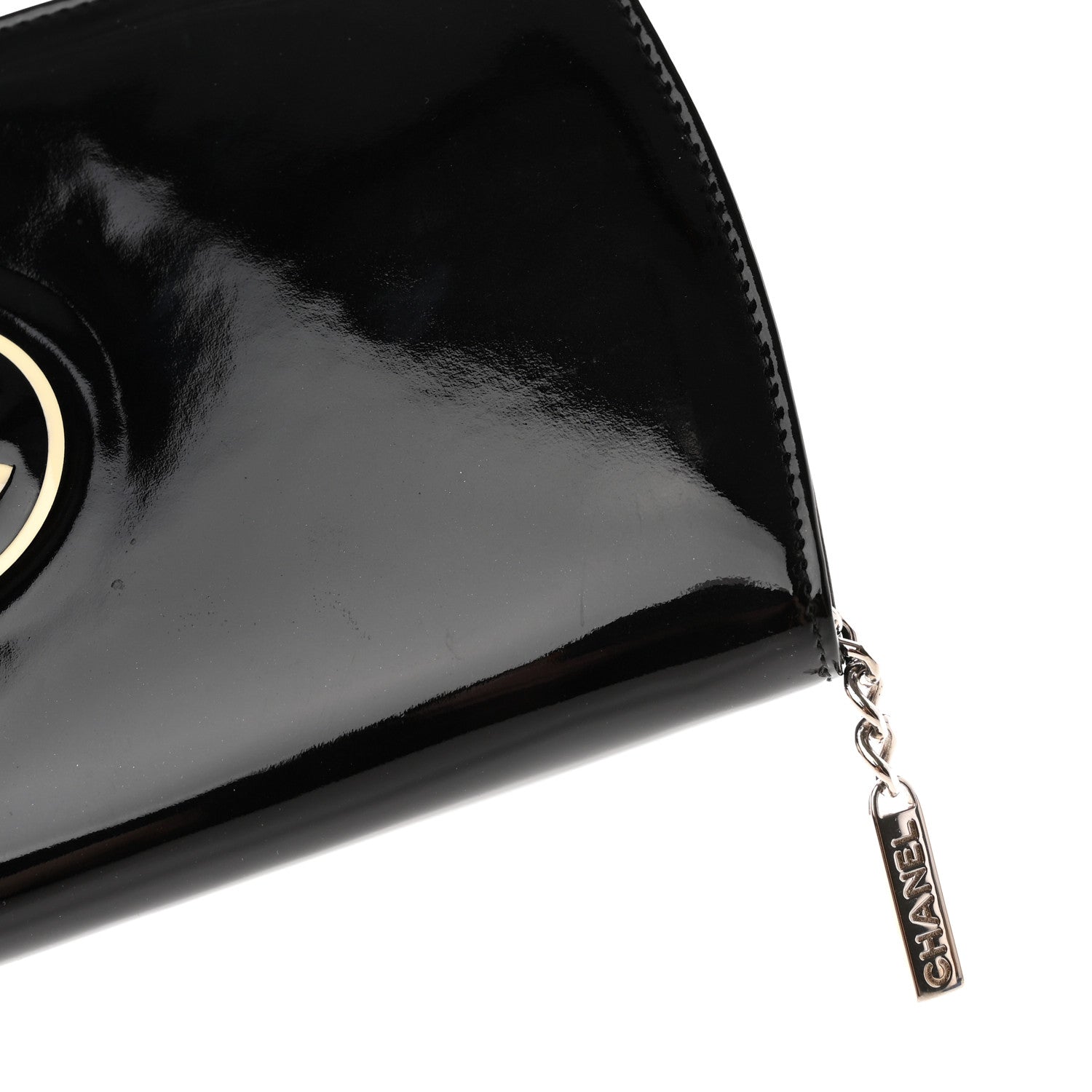 Chanel Patent Trousse Maquil Wallet Black 10 of 11