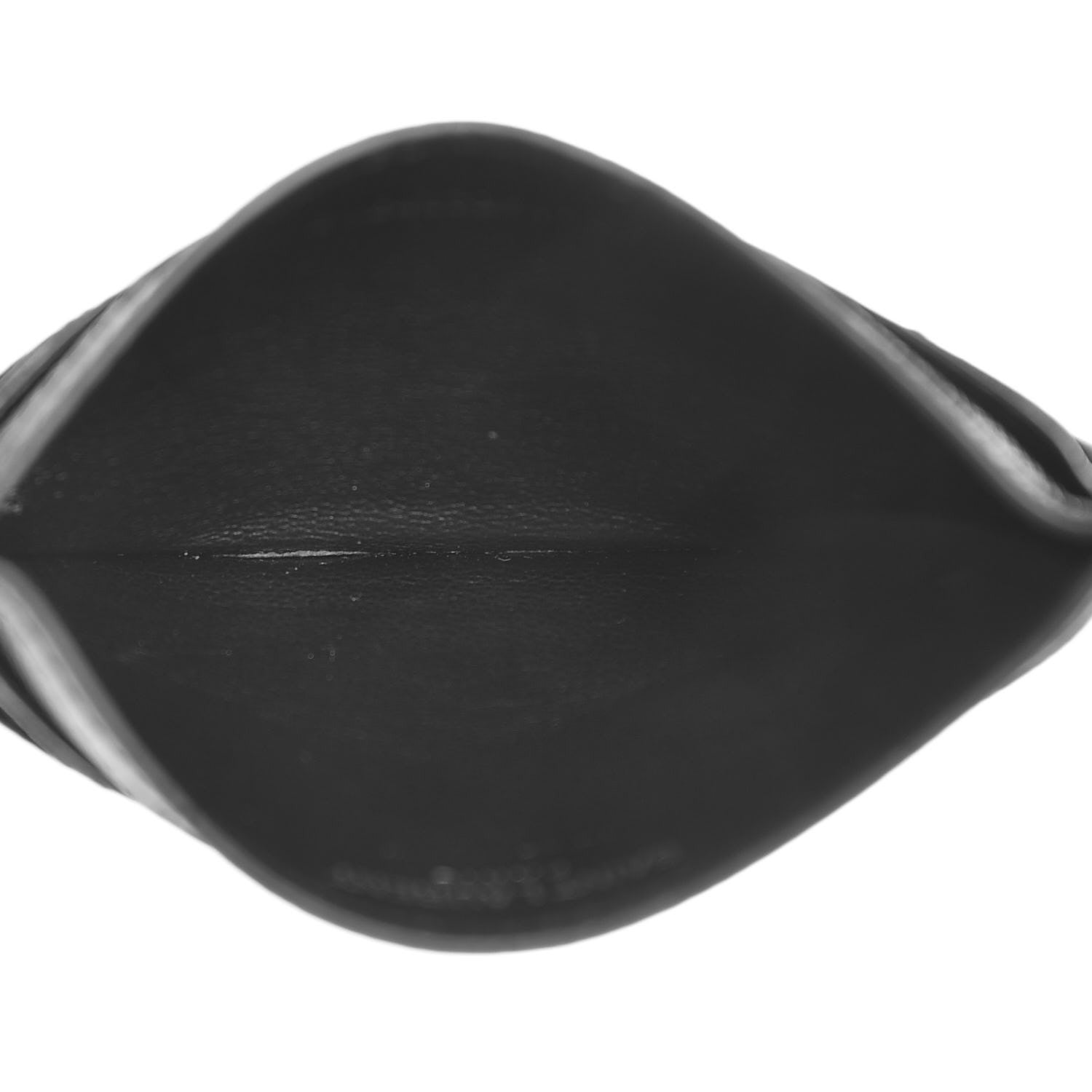 Saint Laurent Grain De Poudre Matelasse Chevron Monogram Credit Card Case Black 5 of 8