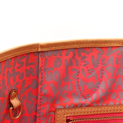 Louis Vuitton Monogram Graffiti Neverfull GM Fuchsia 12 of 16