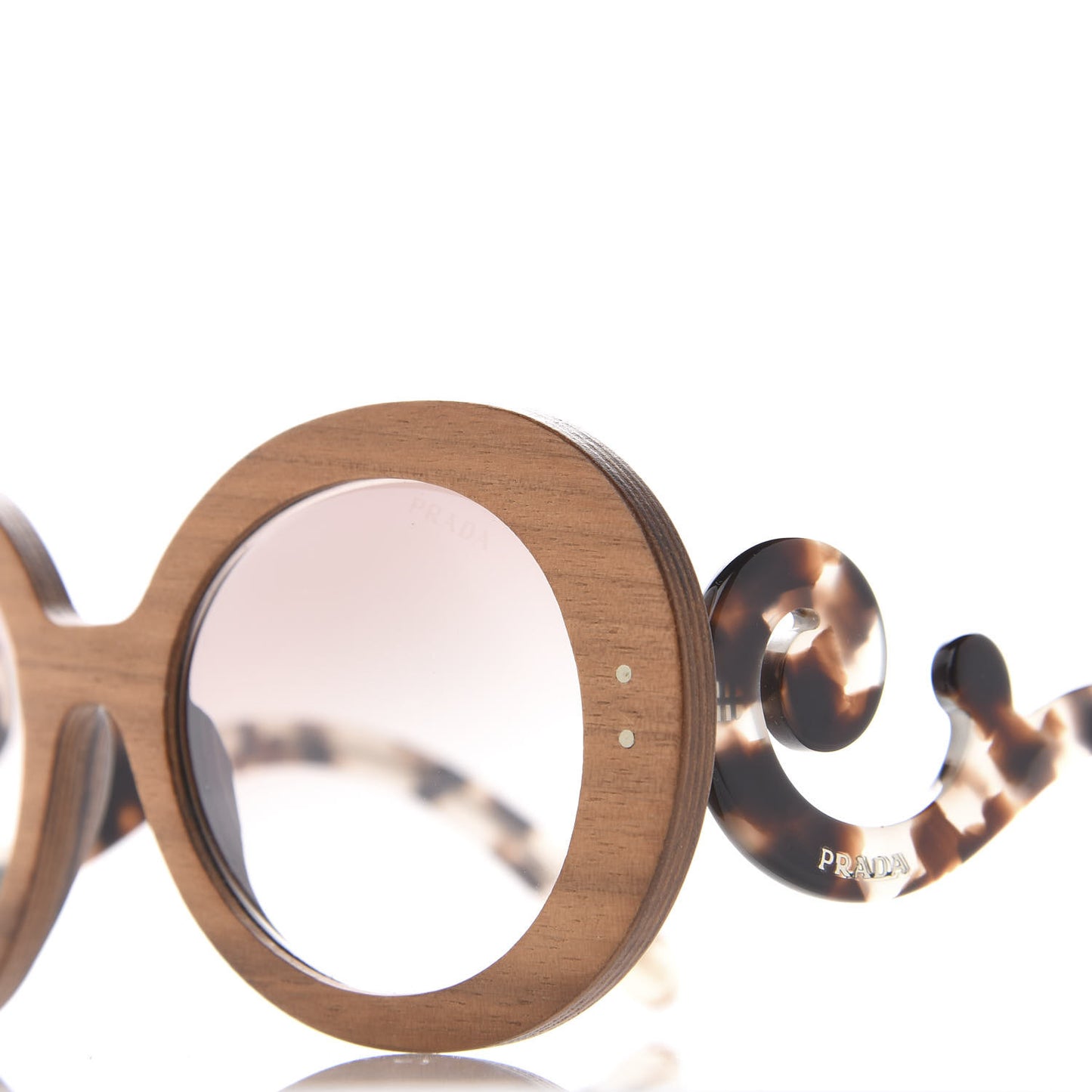 Wooden Baroque Sunglasses SPR 27R Nut Canaletto