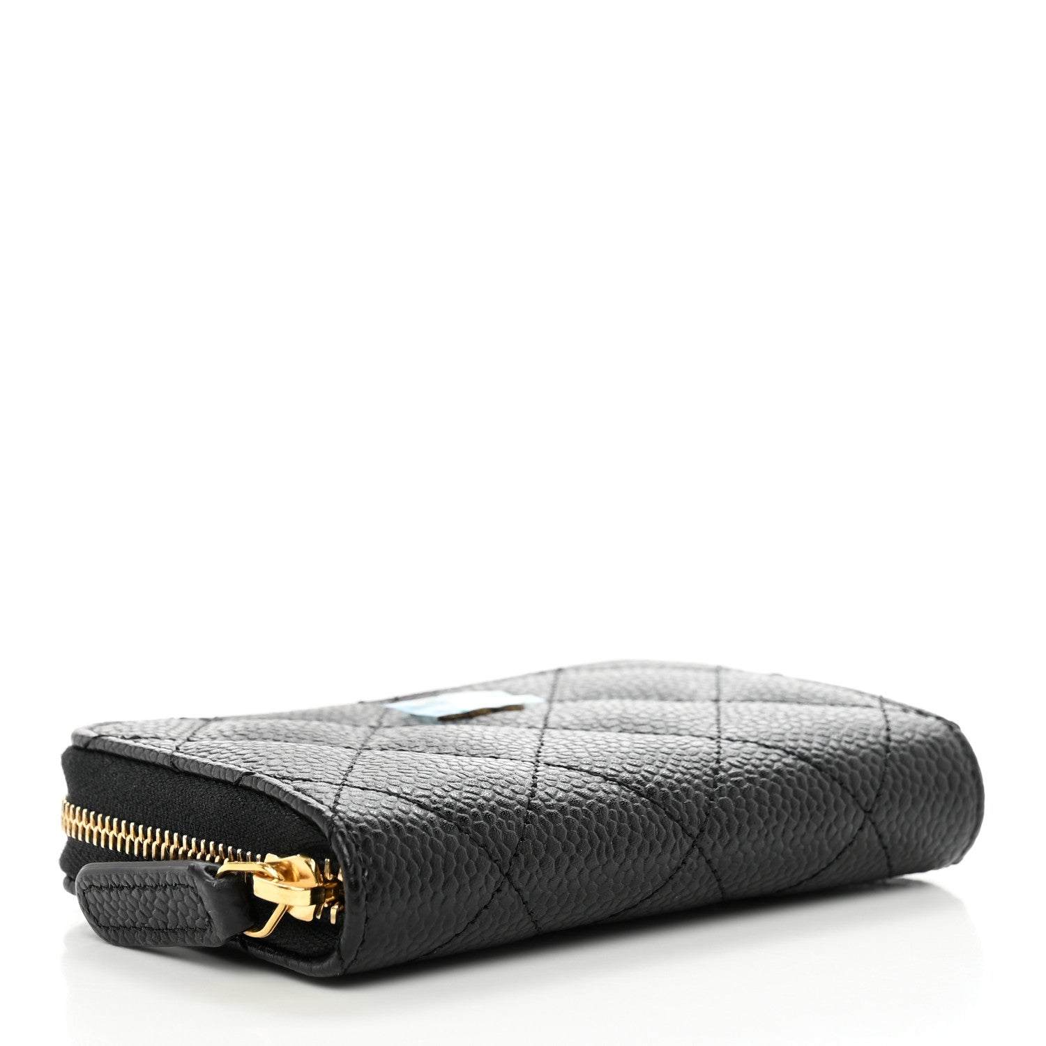 Chanel Caviar Quilted Zip Coin Purse Black 4 of 7