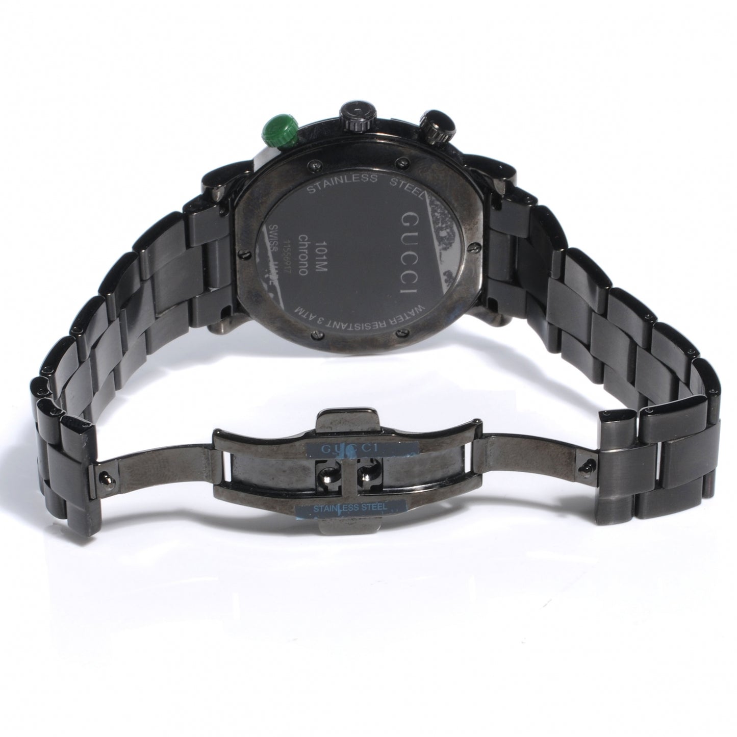 PVD Stainless Steel 44mm 101M G-Chrono Quartz Watch Black