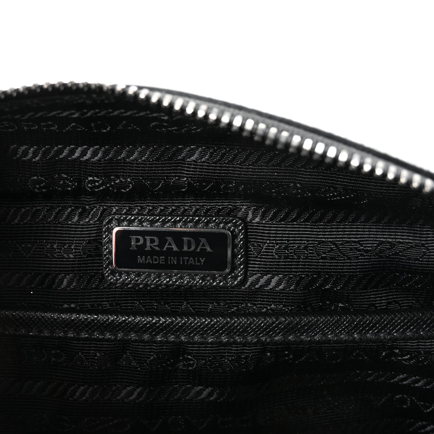 Prada Re-Nylon Saffiano Travel Small Brique Crossbody Bag Black 6 of 10