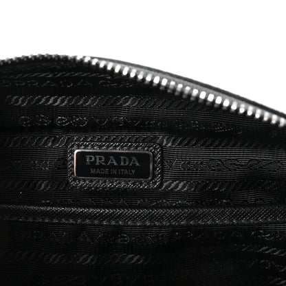 Prada Re-Nylon Saffiano Travel Small Brique Crossbody Bag Black 6 of 10