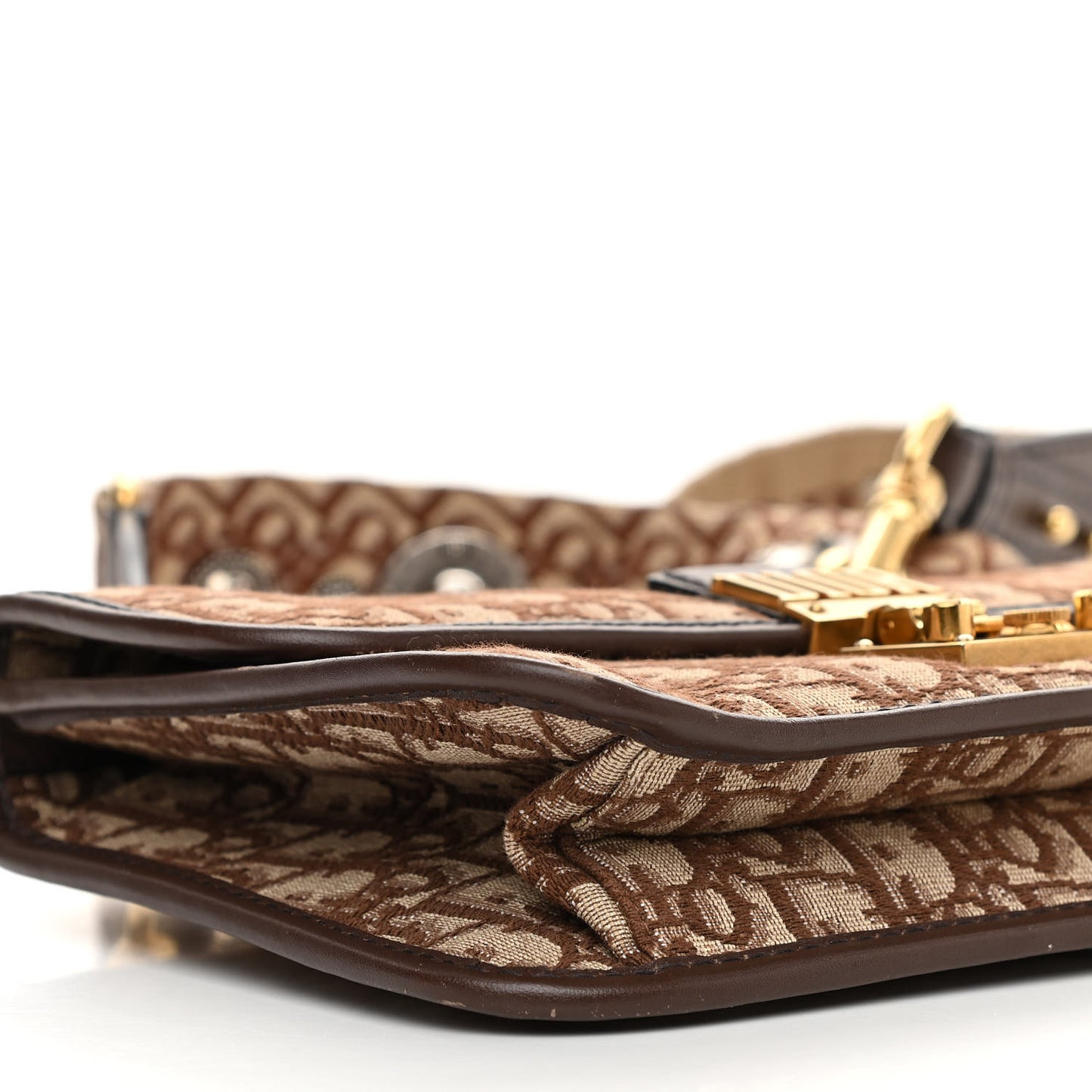 Oblique DiorAddict Flap Bag Brown