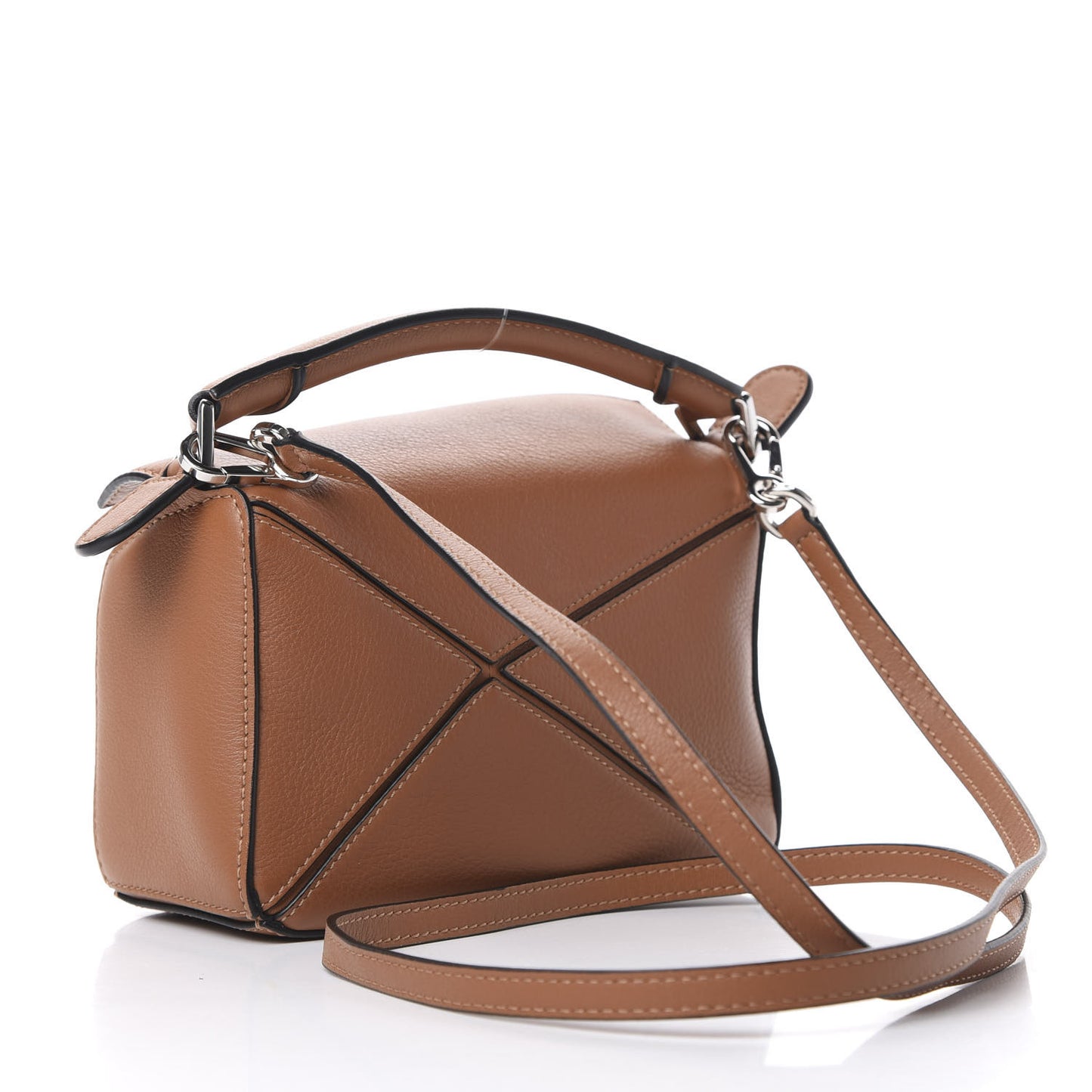 Calfskin Mini Puzzle Bag Tan