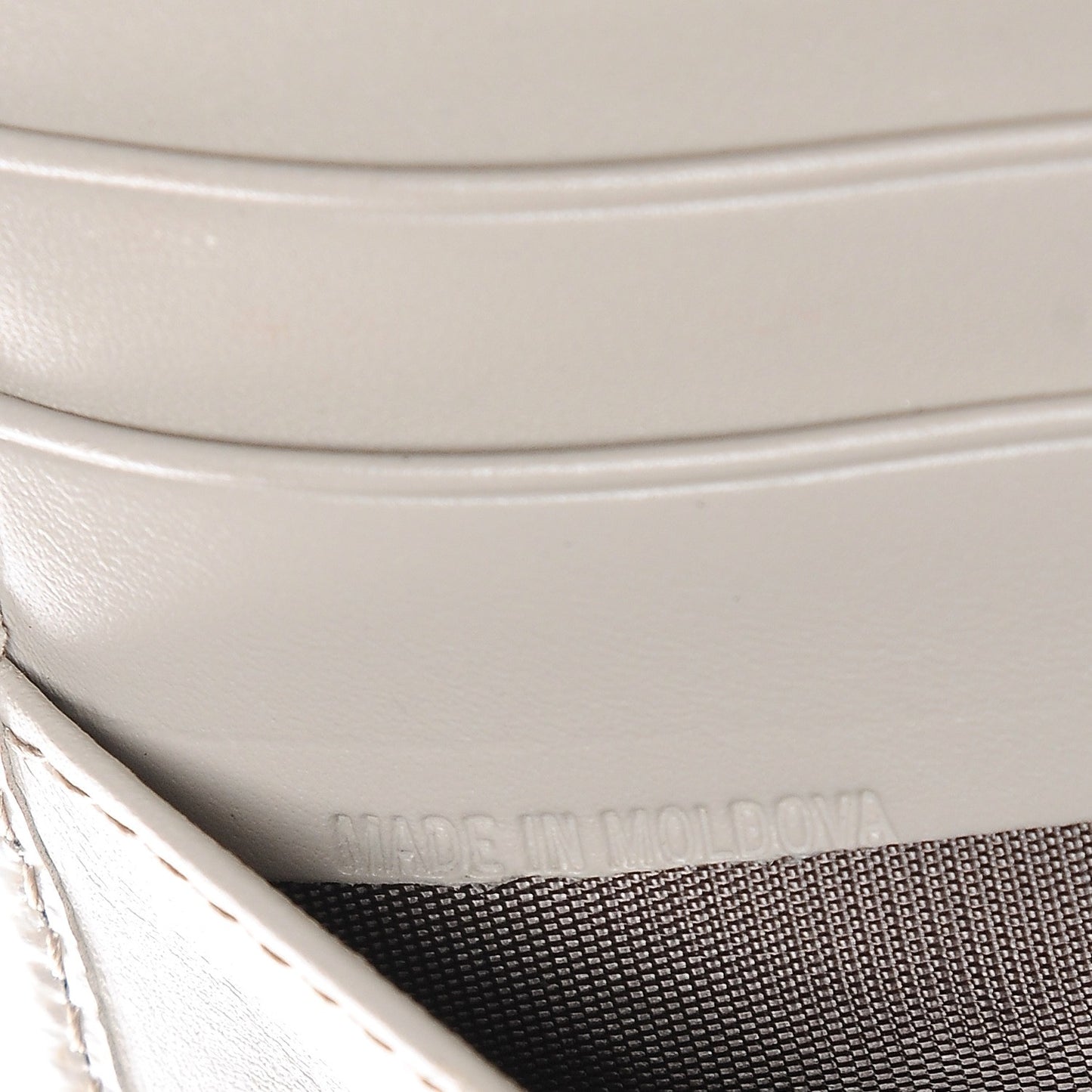 Patent Penrose Continental Wallet Pale Grey