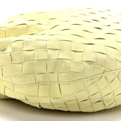 Bottega Veneta Suede Calfskin Intrecciato Teen Jodie Hobo Lemon Wash 7 of 8