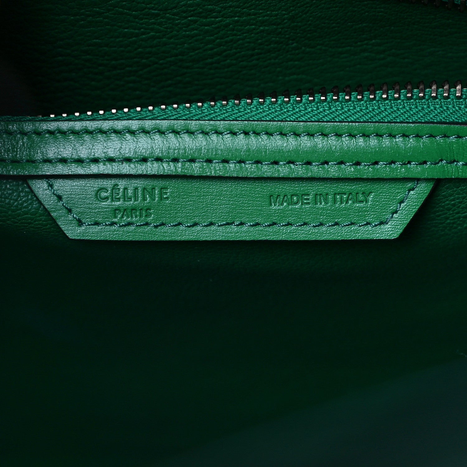 Celine Palmelato Mini Luggage Grass Green 5 of 10