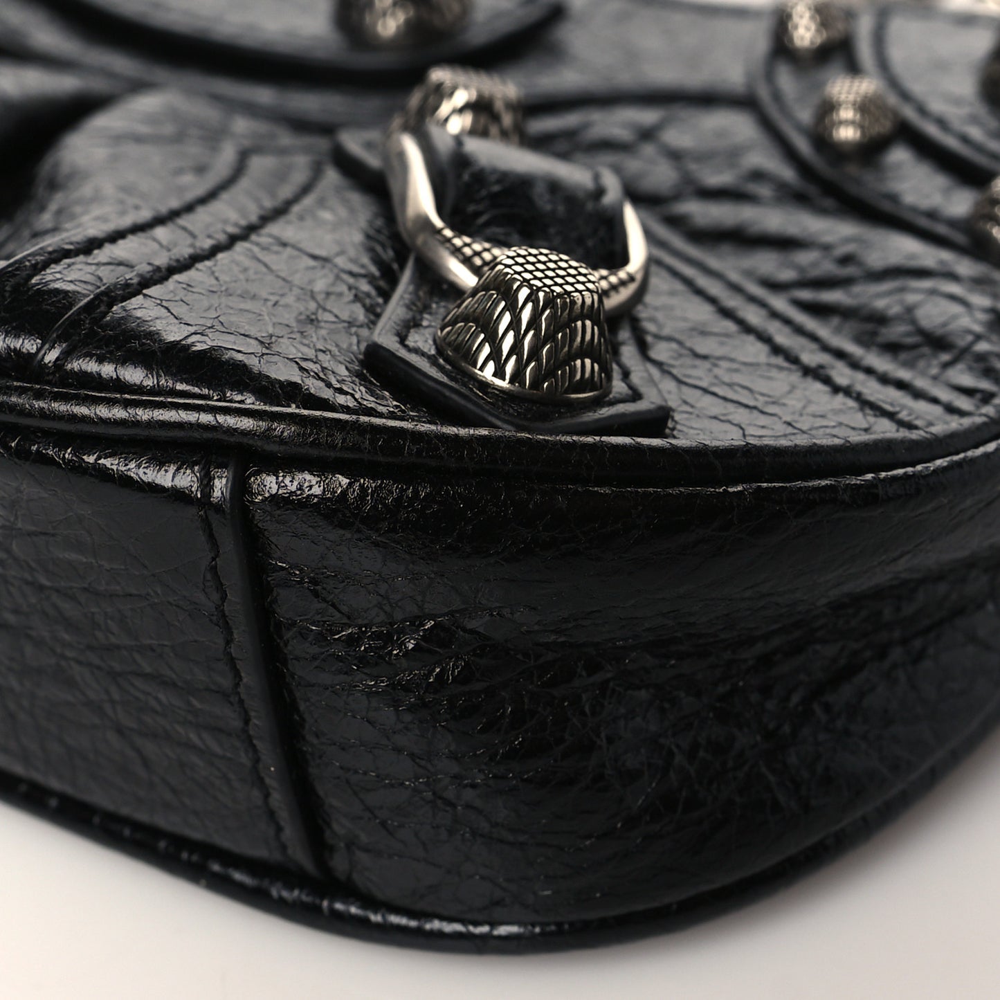 Agneau Arena Le Cagole Mini Purse With Chain Black