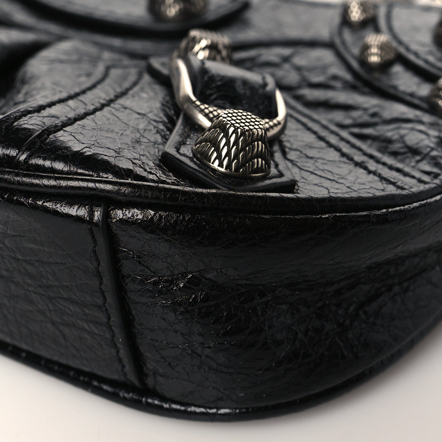 Balenciaga Agneau Arena Le Cagole Mini Purse With Chain Black 9 of 9