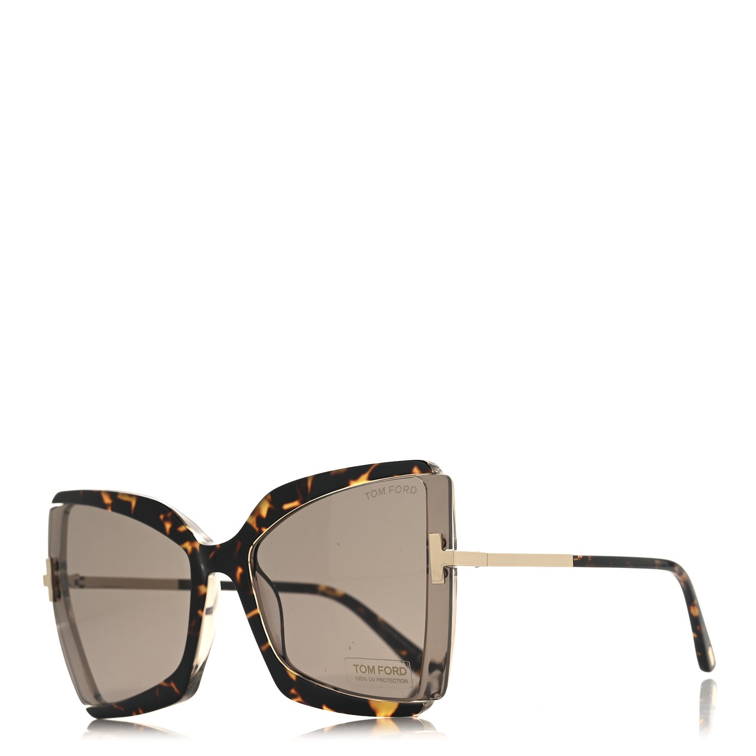 Tom Ford Gia Sunglasses TF766 Havana Roviex 1 of 7