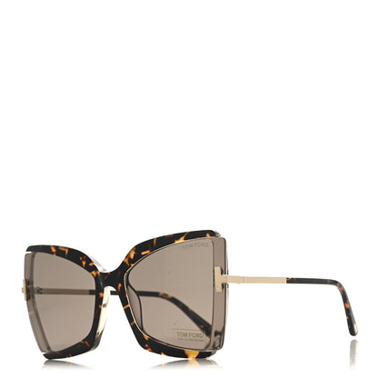 Tom Ford Gia Sunglasses TF766 Havana Roviex 1 of 7