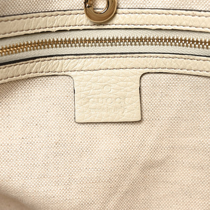 Gucci Pebbled Calfskin Medium Bella Tote Off White 5 of 9