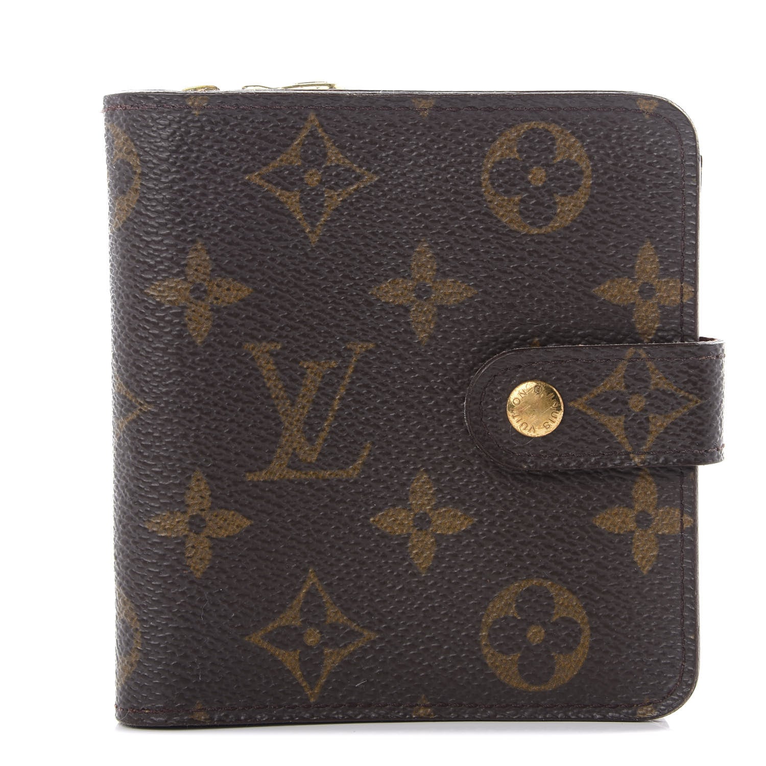 Louis Vuitton Monogram Compact Zippe Zipped Wallet 1 of 10