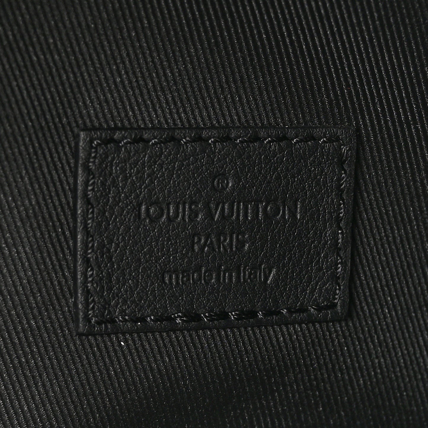 Calfskin Shadow Monogram Duo Slingbag Black