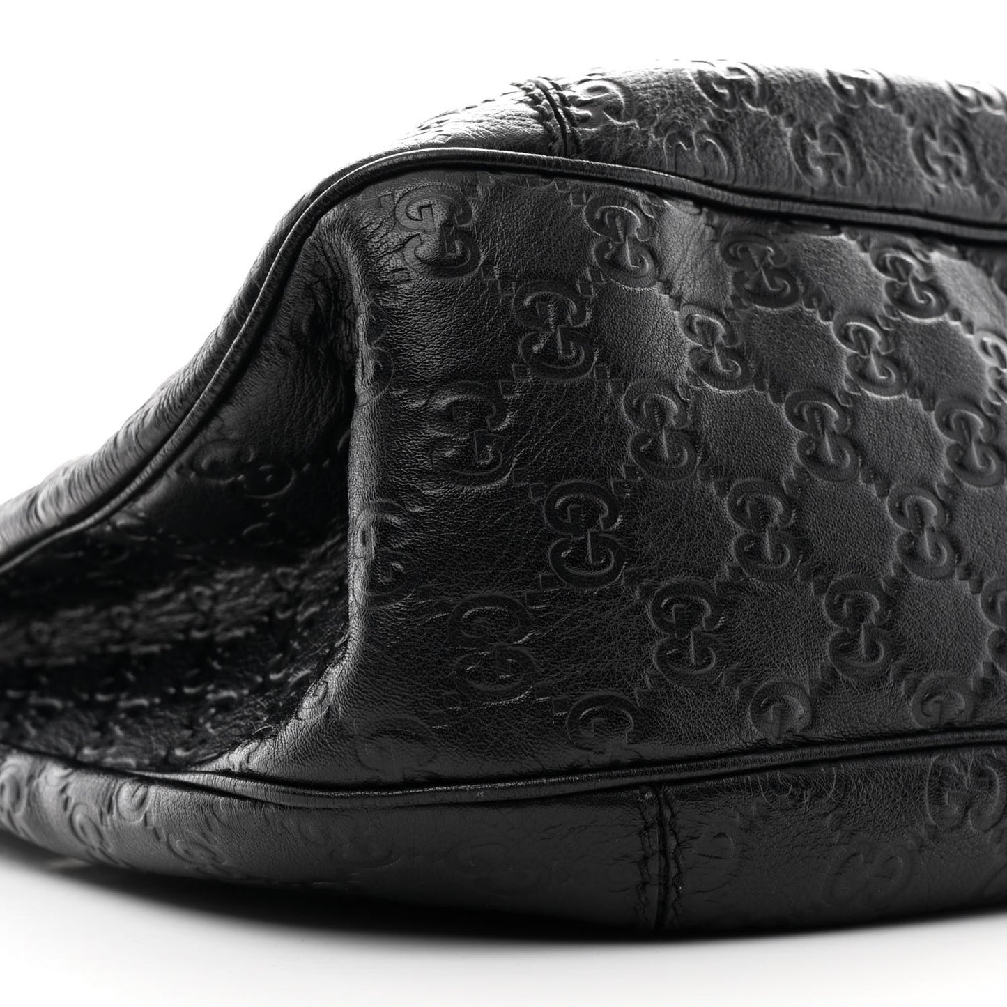 Guccissima Large New Ladies Web Hobo Black