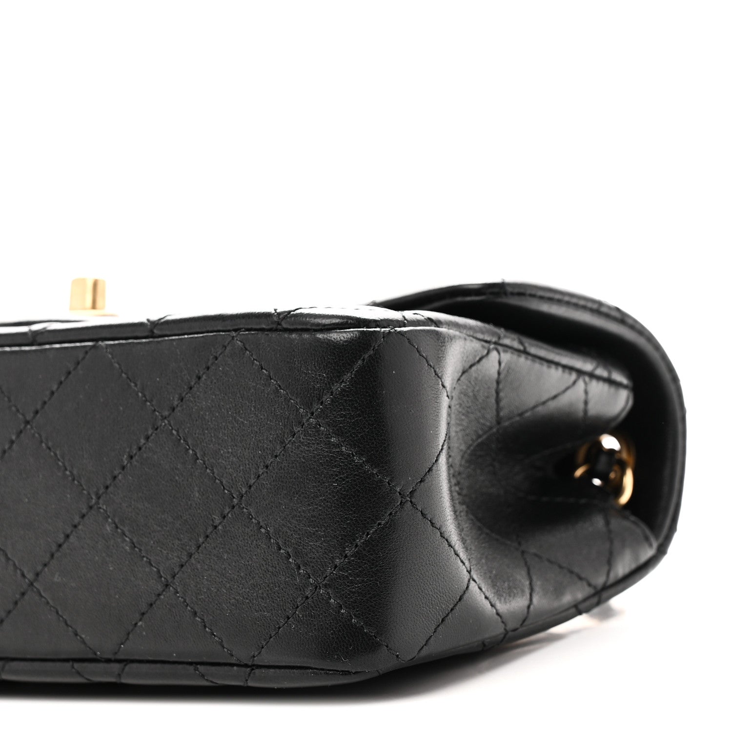 Chanel Lambskin Quilted Mini Rectangular Pearl Crush Flap Black 10 of 11