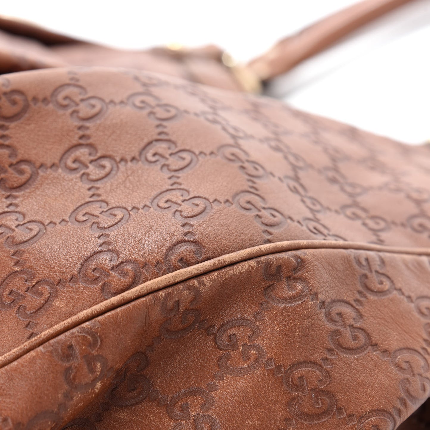 Guccissima Large Sukey Tote Brown