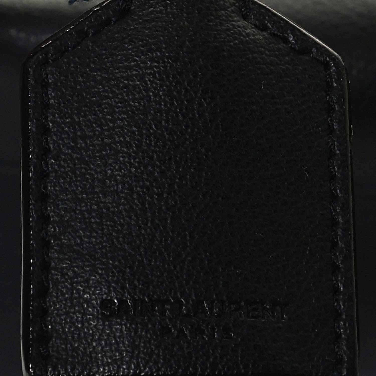 Saint Laurent Calfskin Large Shopping Tote Navy 8 of 17