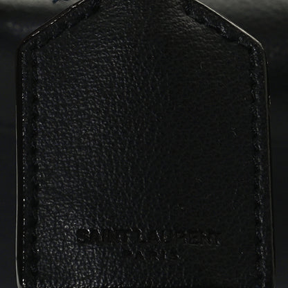 Saint Laurent Calfskin Large Shopping Tote Navy 8 of 17