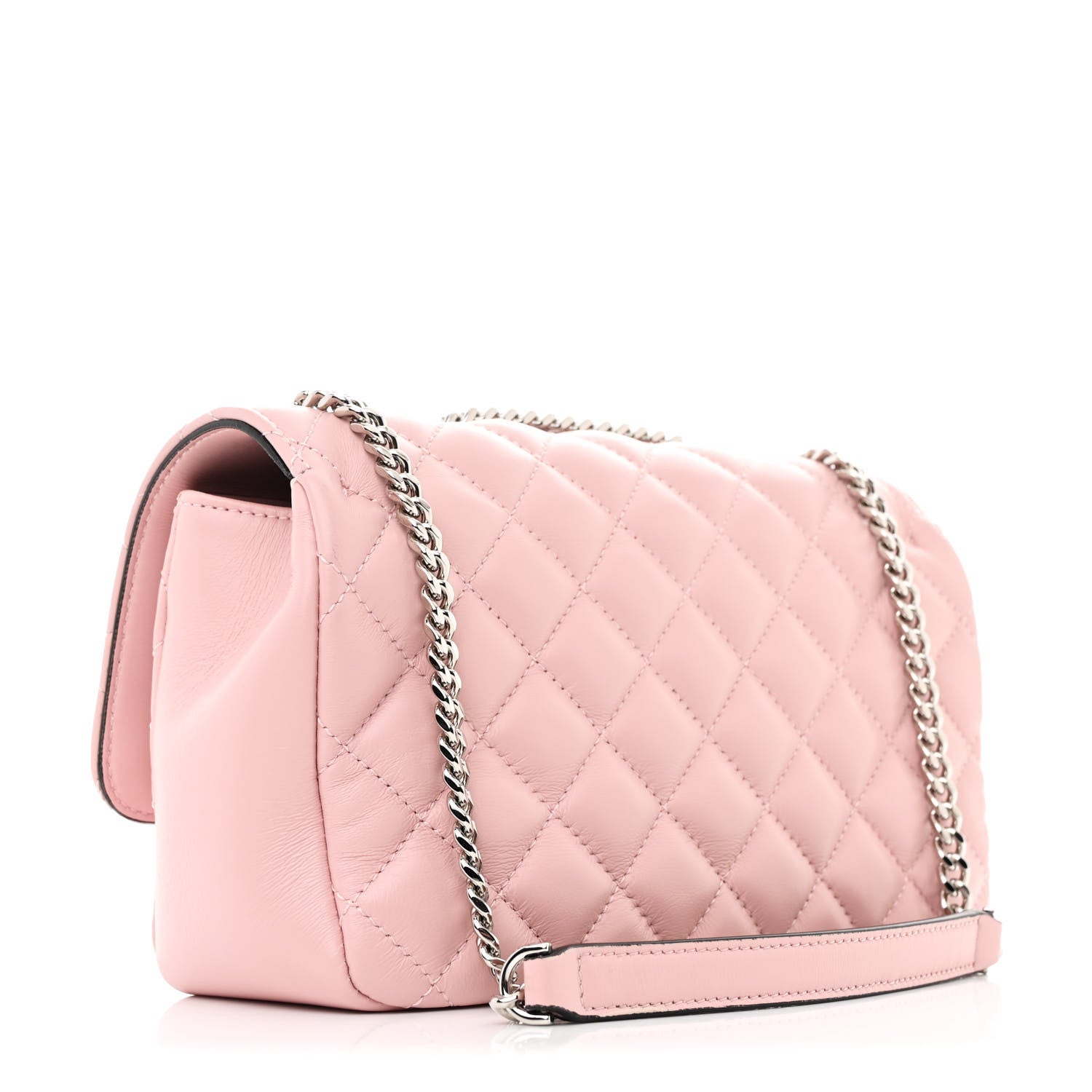 Versace Nappa Quilted Medusa Chain Crossbody Light Pink 3 of 11