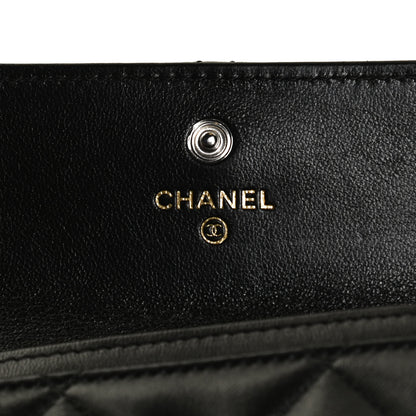 Chanel Lambskin Quilted Chanel 19 Flap Card Holder Black 6 of 12