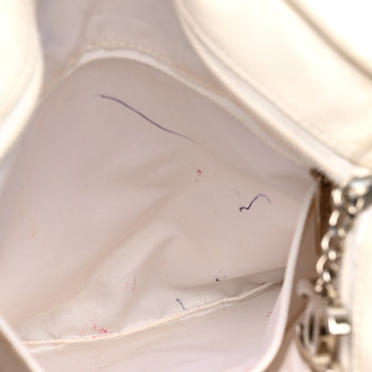 Chanel Lambskin Woven Medium Ultimate Soft Sombrero Hobo White 11 of 13