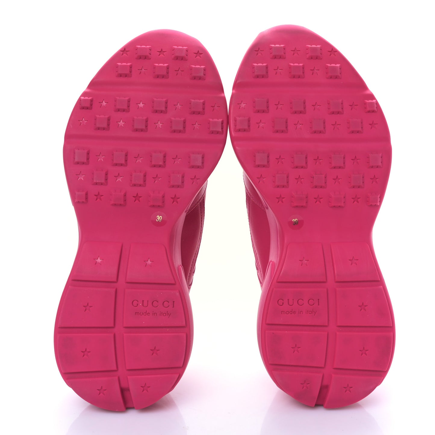 Calfskin Logo Womens Rhyton Sneakers 39 Box Pink