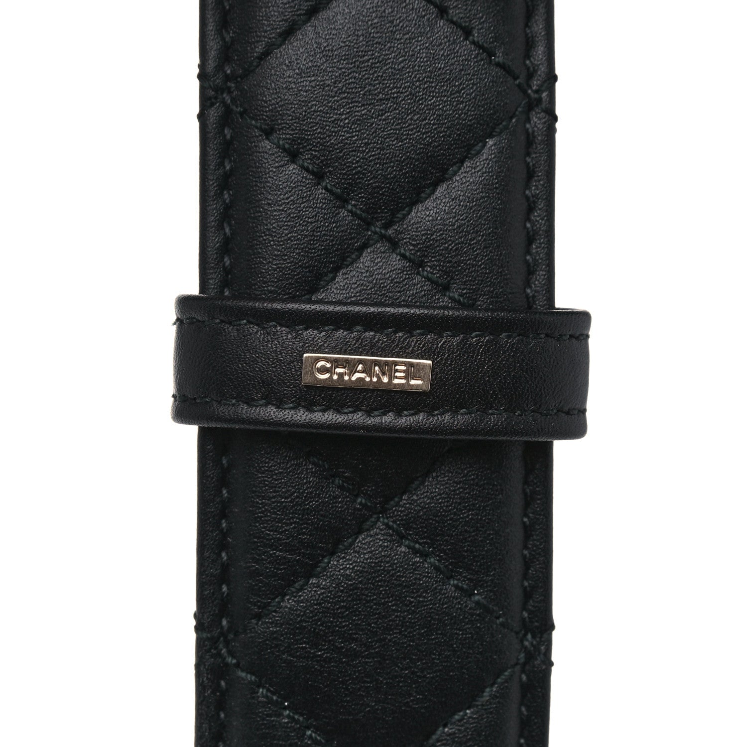 Chanel Lambskin Quilted CC Chain Belt 85 34 Black 13 of 15