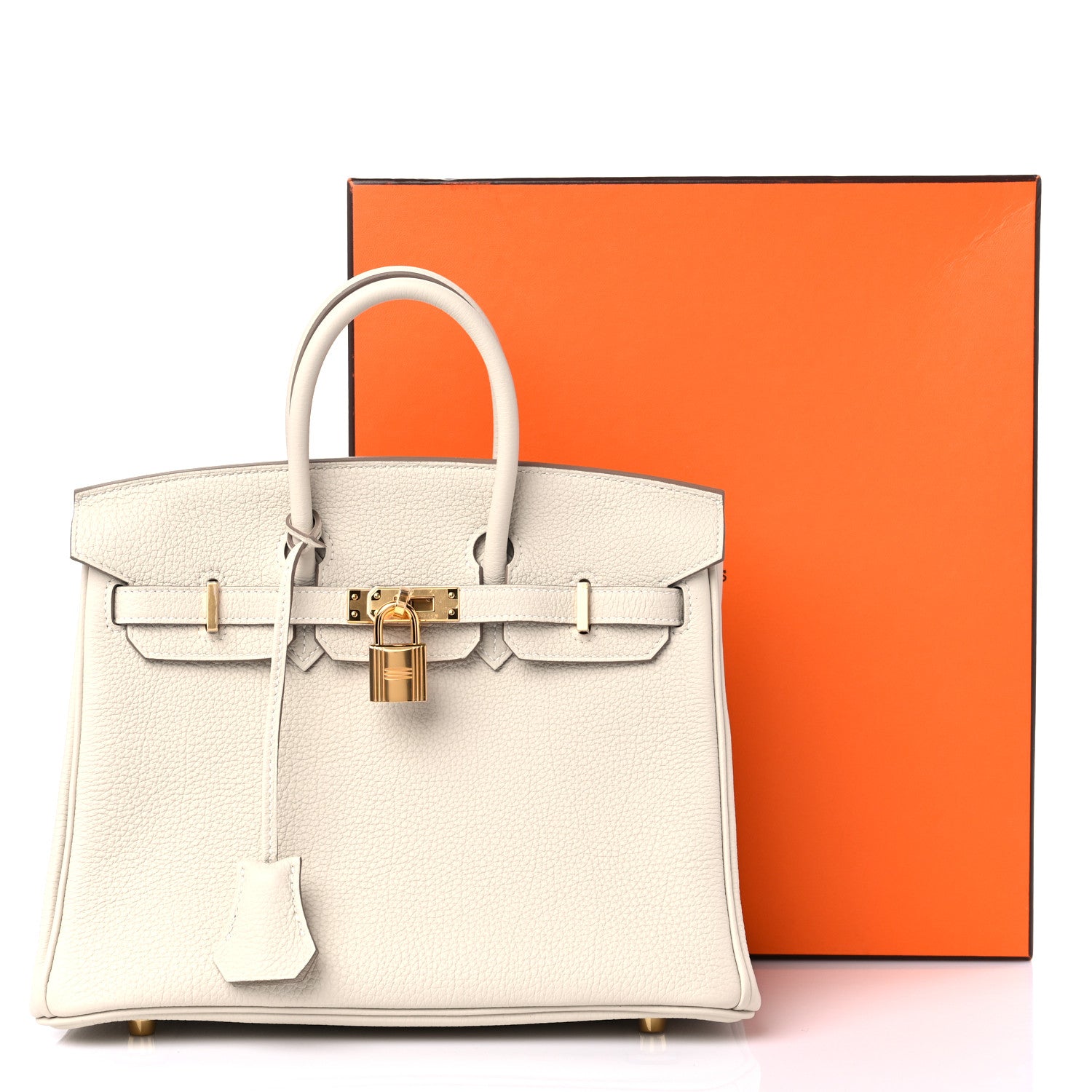 Hermes Togo Birkin 25 Craie 10 of 10