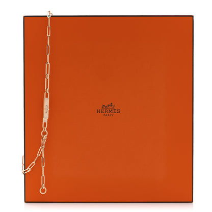 Hermes 18K Yellow Gold Diamond PM Kelly Chaine Lariat Necklace ST 6 of 6