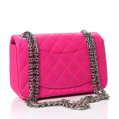 Chanel Goatskin Quilted 2.55 Reissue Mini Flap Fluorescent Pink 3 of 11