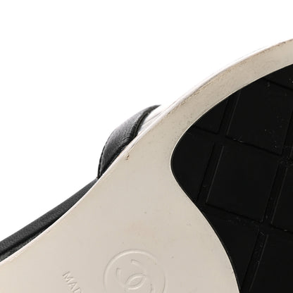 Chanel PVC Lambskin Logo Mules 37 Black 17 of 18