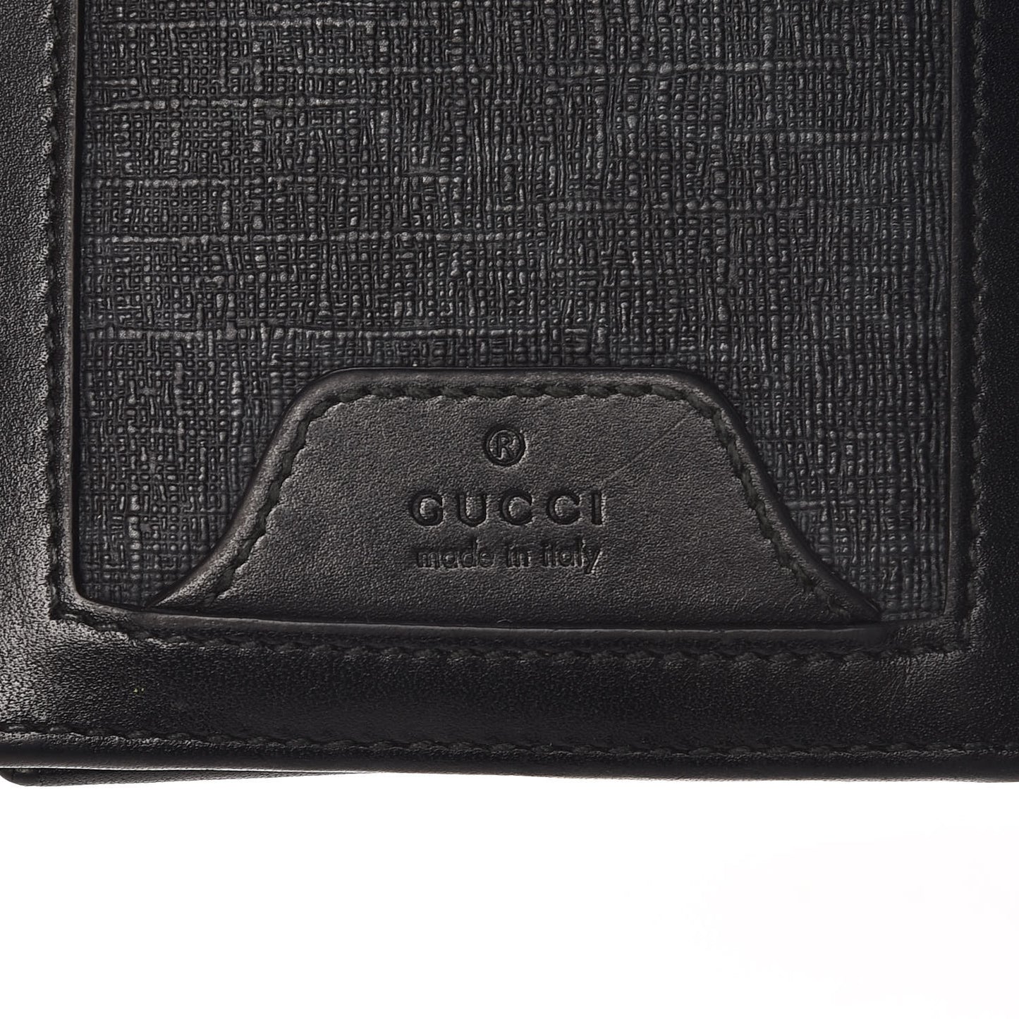 GG Supreme Monogram Bi-Fold Wallet Black Grey