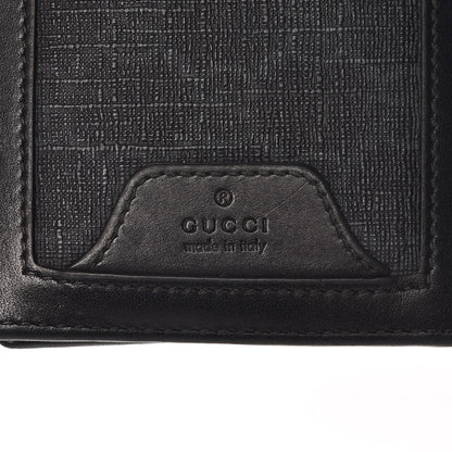 Gucci GG Supreme Monogram Bi-Fold Wallet Black Grey 6 of 8