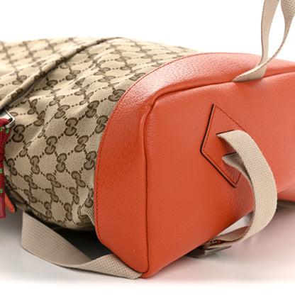 Gucci X THE NORTH FACE Monogram Textured Dollar Calfskin Embroidered Beige Ebony Mystic White Deep Orange 9 of 11
