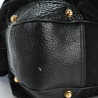 Gucci Monogram Large Jockey Hobo Black 5 of 8