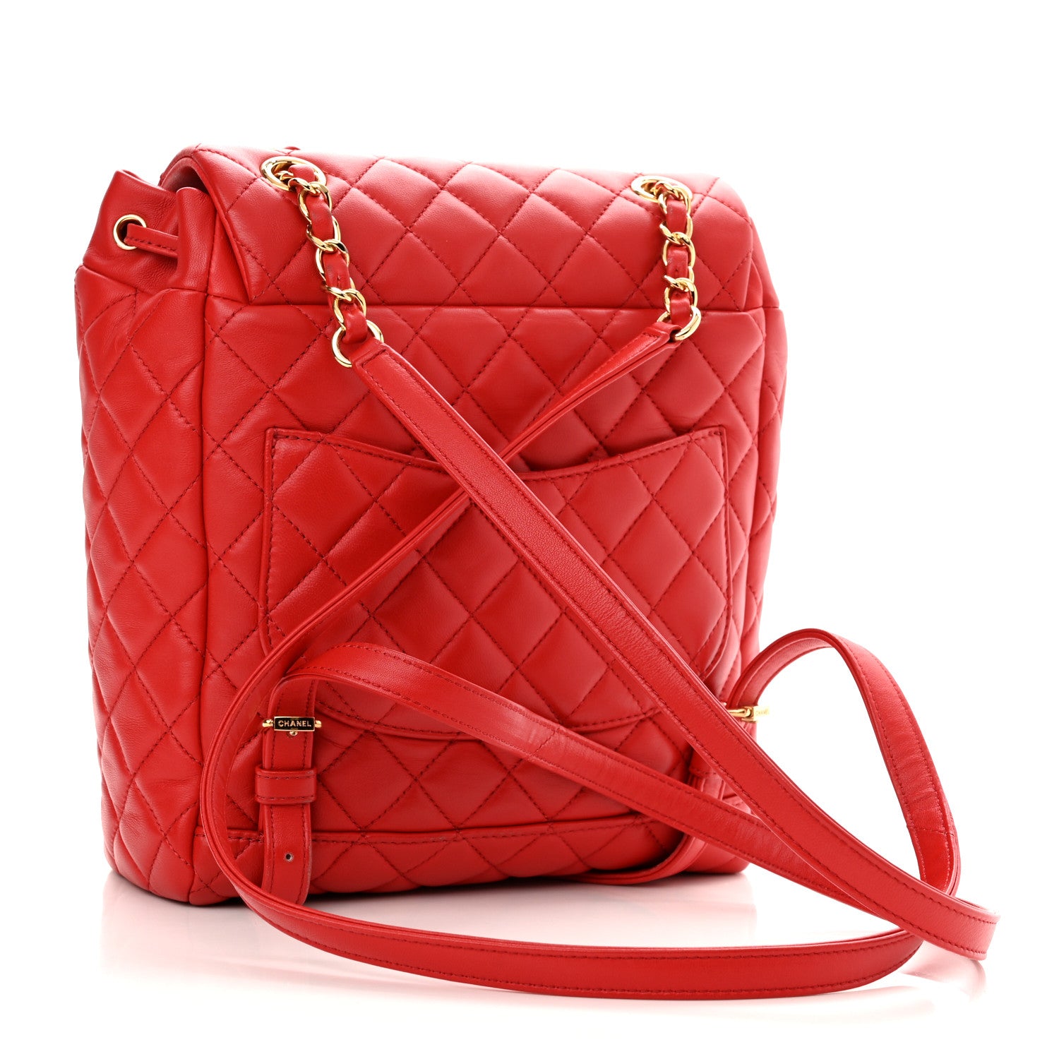 Chanel Lambskin Quilted Small Urban Spirit Backpack Red 3 of 10